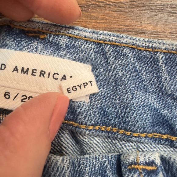 GOOD AMERICAN Good Icon High Rise Button Snap Flare Jeans Light Wash Size 6 28 - Picture 5 of 12